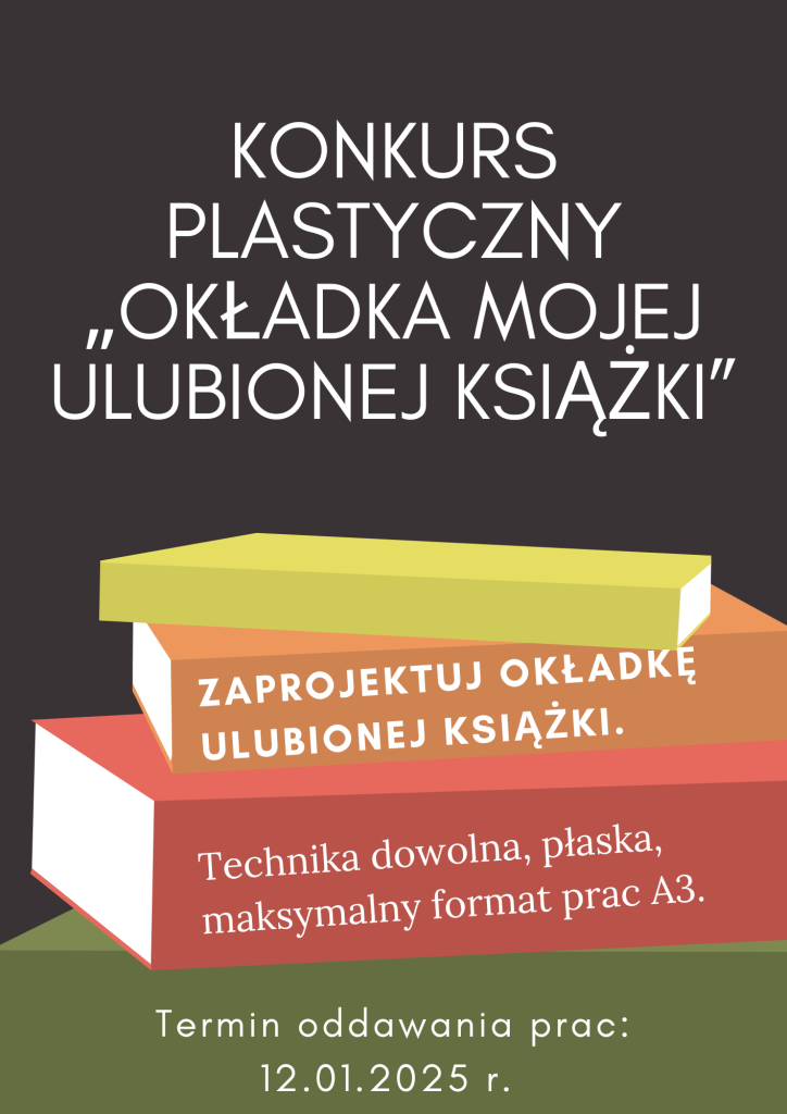 Szkolny konkurs plastyczny „Okładka mojej ulubionej książki”