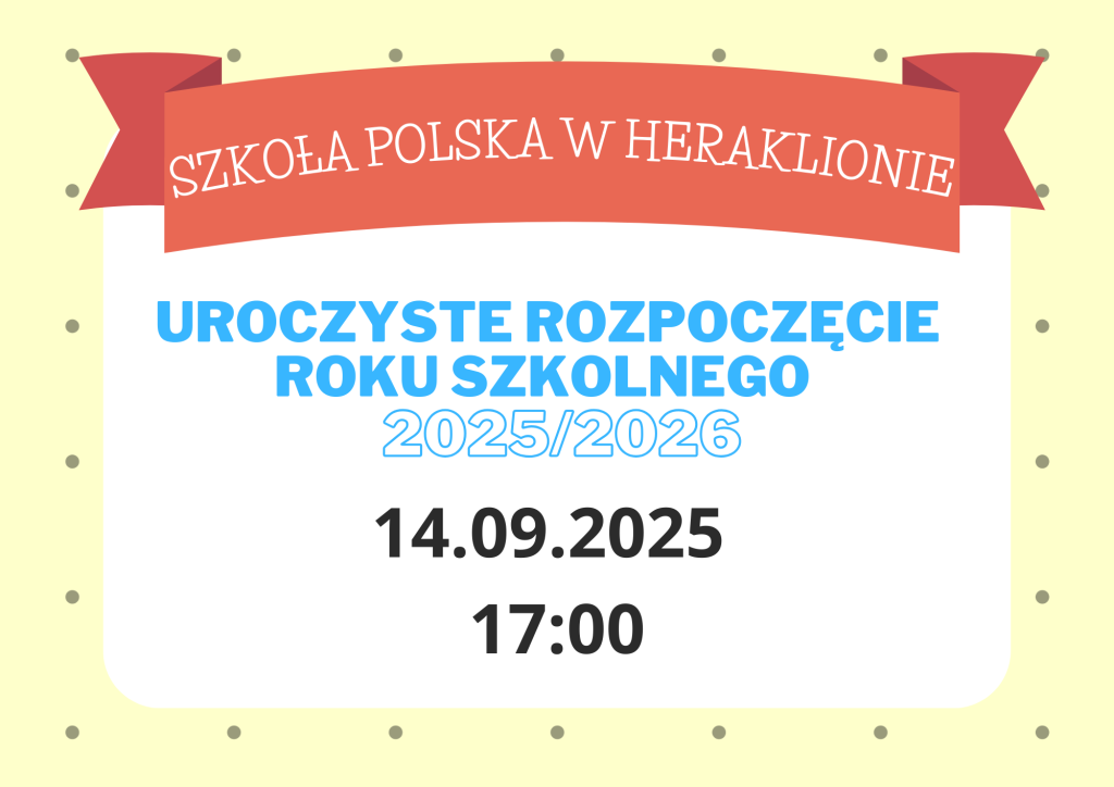 Rozpoczęcie roku szkolnego 2025/2026